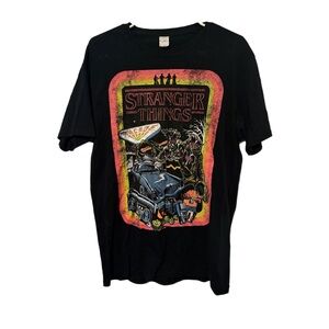 Black Stranger Things Graphic Tee